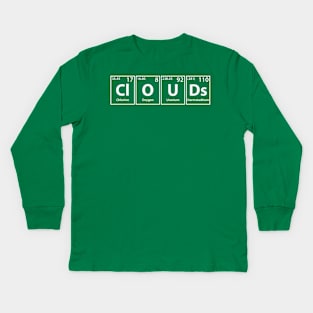 Clouds (Cl-O-U-Ds) Periodic Elements Spelling Kids Long Sleeve T-Shirt